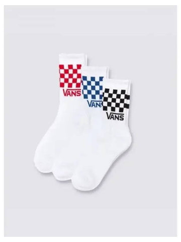 Official Classic Check Crew Socks VN000F0WWHT1 - VANS - BALAAN 1