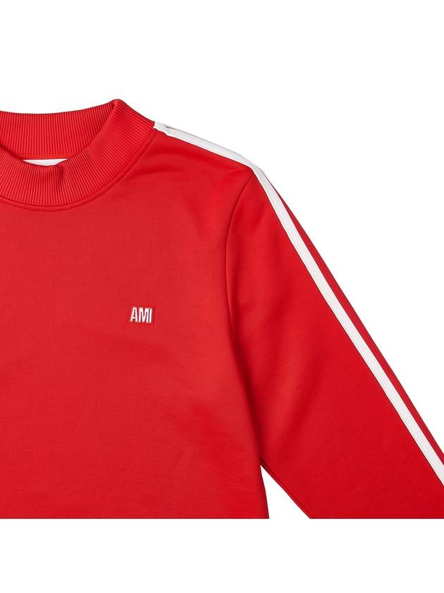 Track Crew Sweatshirt Scarlet Red - AMI - BALAAN 5