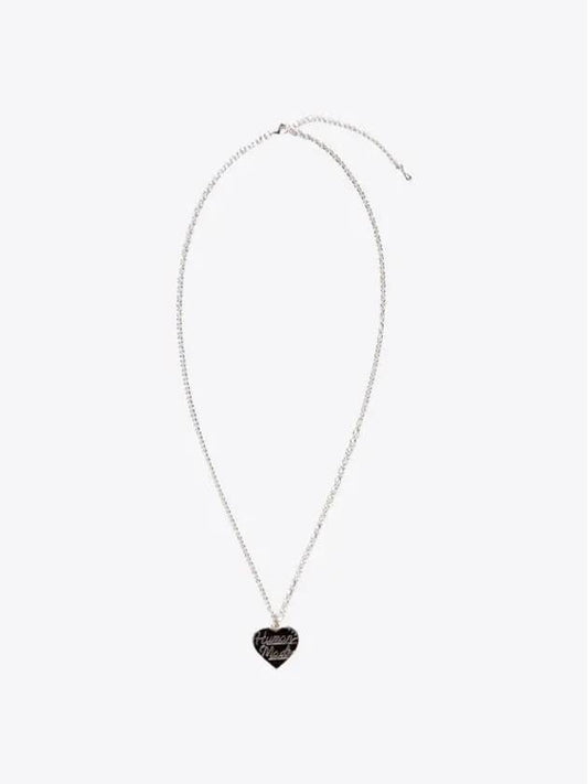 Heart Silver Necklace Necklace Black HM27GD063 - HUMAN MADE - BALAAN 1
