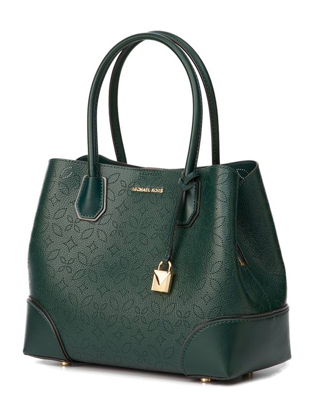 Mercer Gallery Medium Center Zip Tote Bag 30H8GZ5T6T RACING GREEN - MICHAEL KORS - BALAAN 3