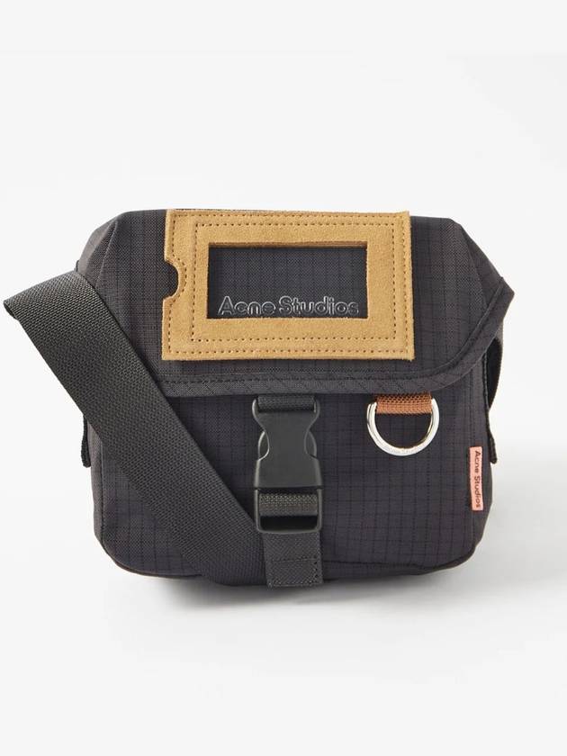 Logo Patch Mini Messenger Cross Bag Black - ACNE STUDIOS - BALAAN 2