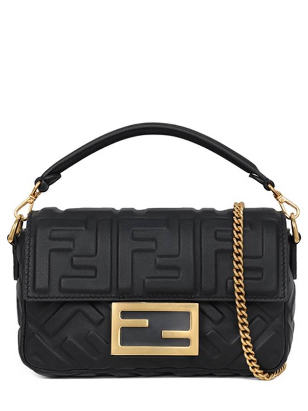 Baguette Chain Small Cross Bag Black - FENDI - BALAAN 2