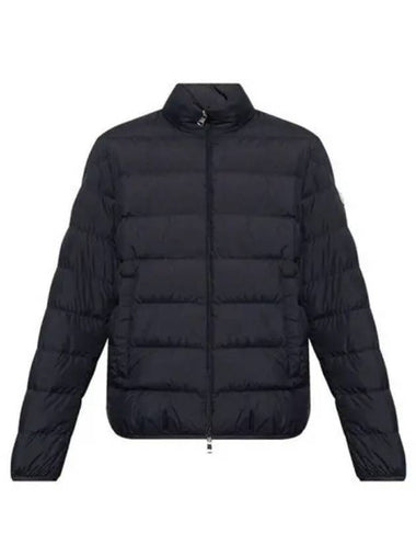 Baudy net logo patch down padded blue navy men s jacket 271633 - MONCLER - BALAAN 1