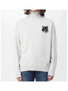 Big Fox Head Turtleneck Sweater Gray - MAISON KITSUNE - BALAAN 1