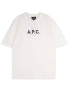 Moran Openwork Short Sleeve T-Shirt White - A.P.C. - BALAAN 4