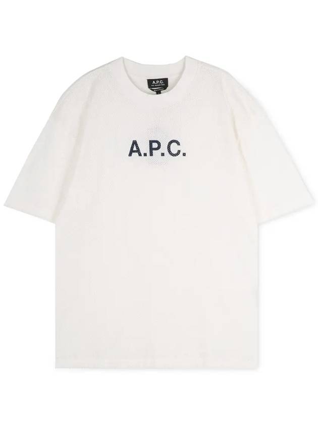 Moran Openwork Short Sleeve T-Shirt White - A.P.C. - BALAAN 4