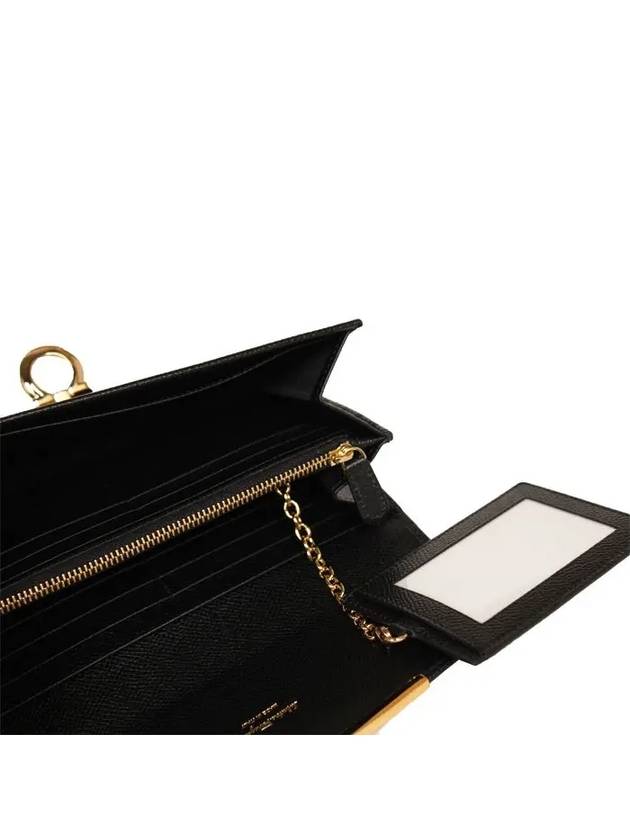 Gancini Continental Wallet Black - SALVATORE FERRAGAMO - BALAAN 5