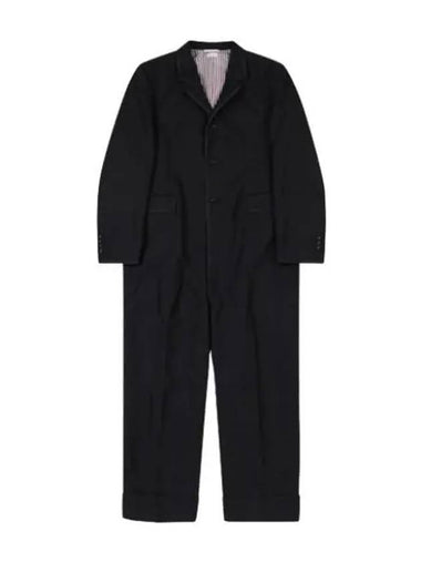 3 ply wool mohair tipping sports coat jumpsuit black MUU020B00170001 - THOM BROWNE - BALAAN 1