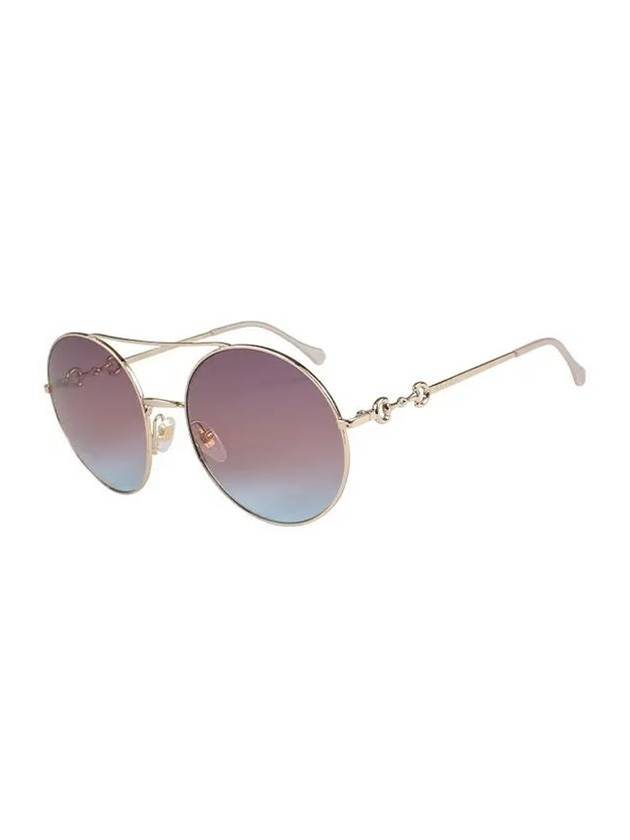 Eyewear Round Metal Sunglasses Gold - GUCCI - BALAAN 1