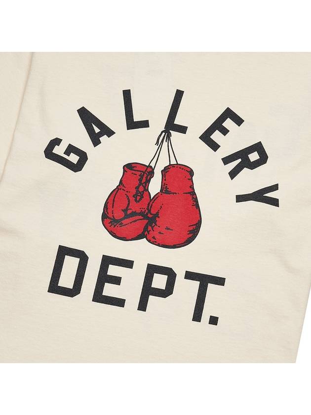 Boxing Merch Short Sleeve T-Shirt Cream - GALLERY DEPT. - BALAAN 7