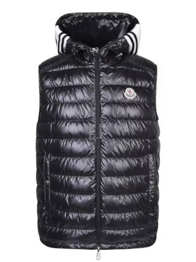 Klai logo patch down vest black - MONCLER - BALAAN 2