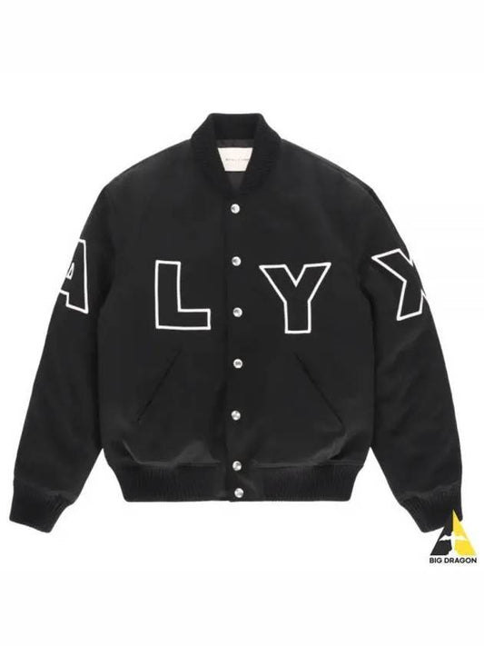 NYLON LOGO VARSITY JACKET AAMOU0377FA01 BLK01 - 1017 ALYX 9SM - BALAAN 1