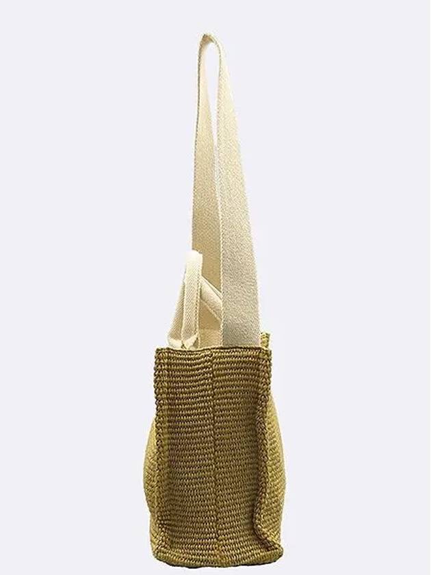 SHMP0077U0 Raffia effect small tote bag 2WAY - MARNI - BALAAN 3