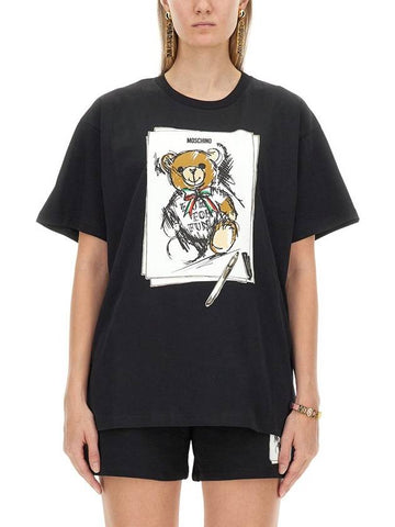 Moschino Logo Print T-Shirt - MOSCHINO - BALAAN 1