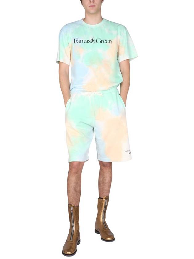 Men's Tie Dye Bermuda Shorts Multi - MSGM - BALAAN 3