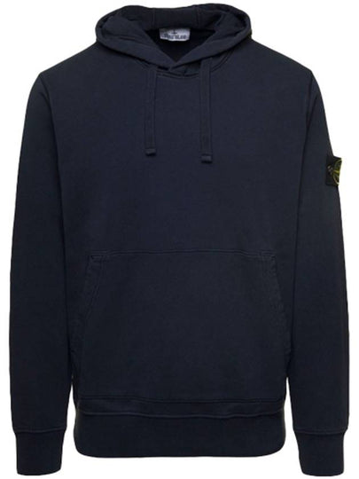 Signature Logo Patch Hoodie Navy - STONE ISLAND - BALAAN 2