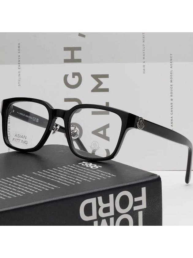 Eyewear horn rimmed Asian fit glasses black - MONCLER - BALAAN 3