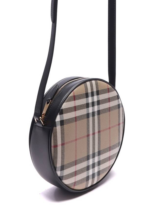 Lewis Check Pattern Round Cross Bag Beige - BURBERRY - BALAAN 4