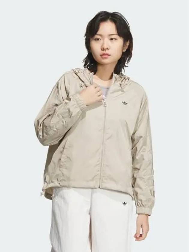 Pat 3S Windbreaker Women s Original Wonder Beige JD6382 693552 - ADIDAS - BALAAN 1