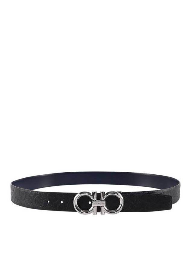 Leather Belt 679939 746527 Free Black Navy Blue - SALVATORE FERRAGAMO - BALAAN 1