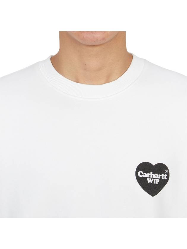 Heart Bandana Sweatshirt White - CARHARTT WIP - BALAAN 6