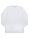 Men's Mini Red Wappen Long Sleeve T-Shirt P1 T308 2 White - COMME DES GARCONS - BALAAN 2