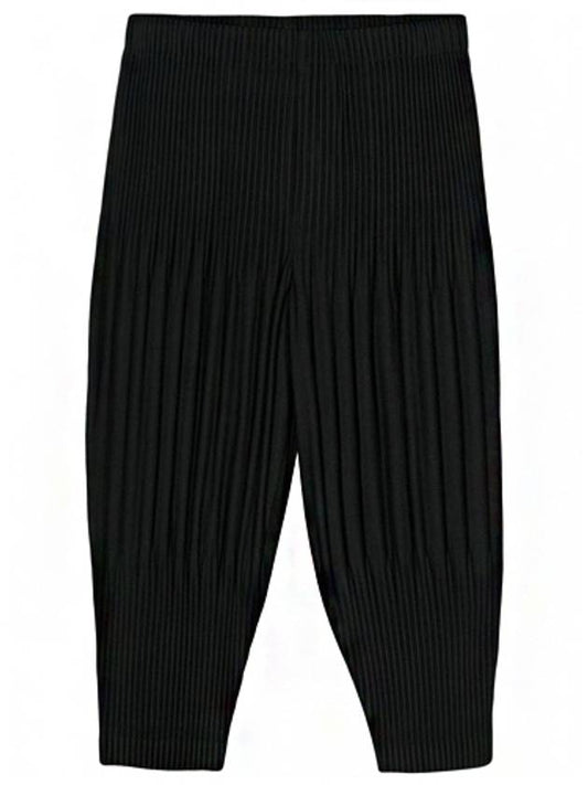 Pleated Detail Shorts Black - ISSEY MIYAKE - BALAAN 2