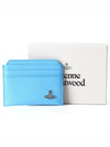 Saffiano Slim Card Wallet Sky - VIVIENNE WESTWOOD - BALAAN 5