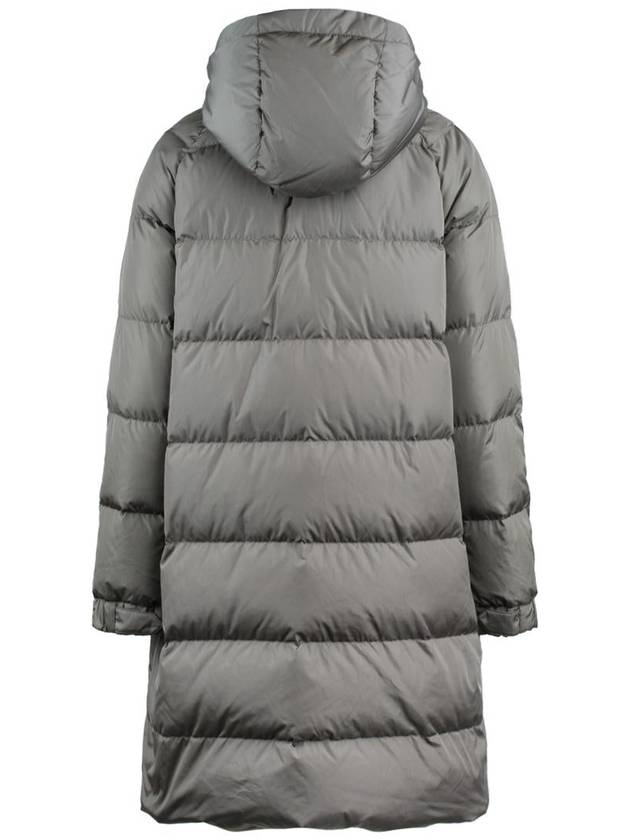 Max Mara Grey Long Reversible Down Coat - MAX MARA - BALAAN 2