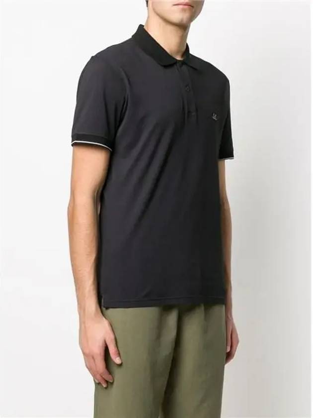 Logo Polo Shirt Black - CP COMPANY - BALAAN 6