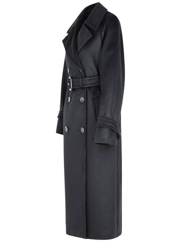 Sportmax 'Leandro' Black Virgin Wool Coat - MAX MARA SPORTMAX - BALAAN 2