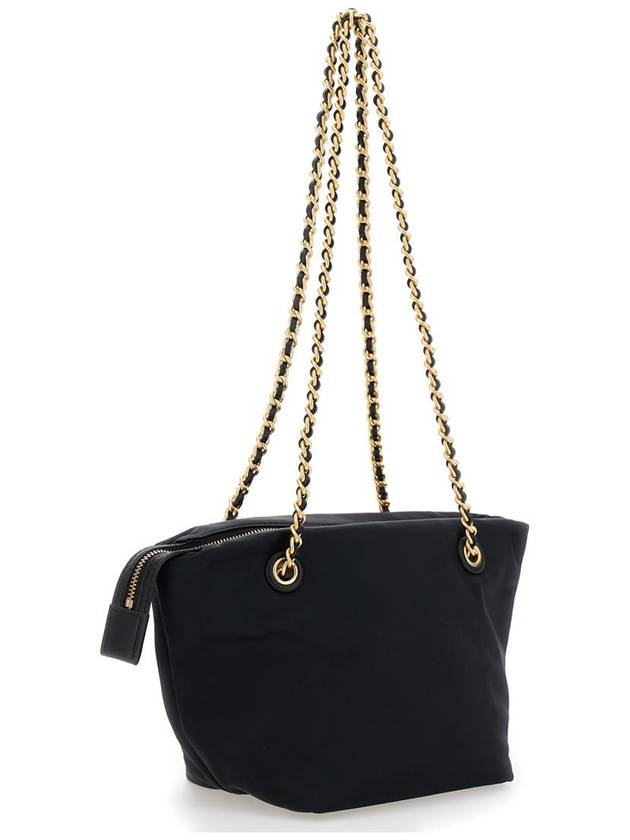 Women's Ella Nylon Tote Bag Black - TORY BURCH - BALAAN 4