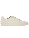 Deerskin Trainers Latex Sole Low Top Sneakers White - BRUNELLO CUCINELLI - BALAAN 4