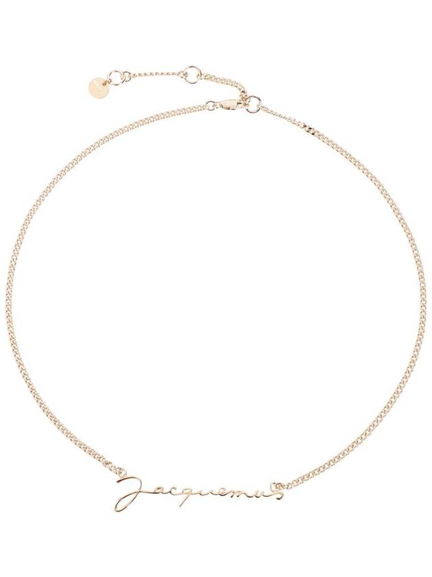 La Chain Signature Logo Chain Necklace Gold - JACQUEMUS - BALAAN 2