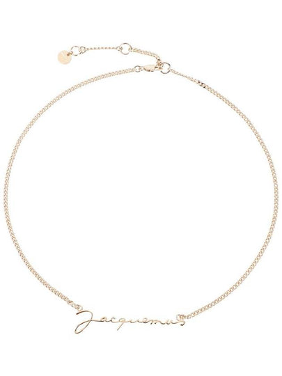 La Chain Signature Logo Chain Necklace Gold - JACQUEMUS - BALAAN 2