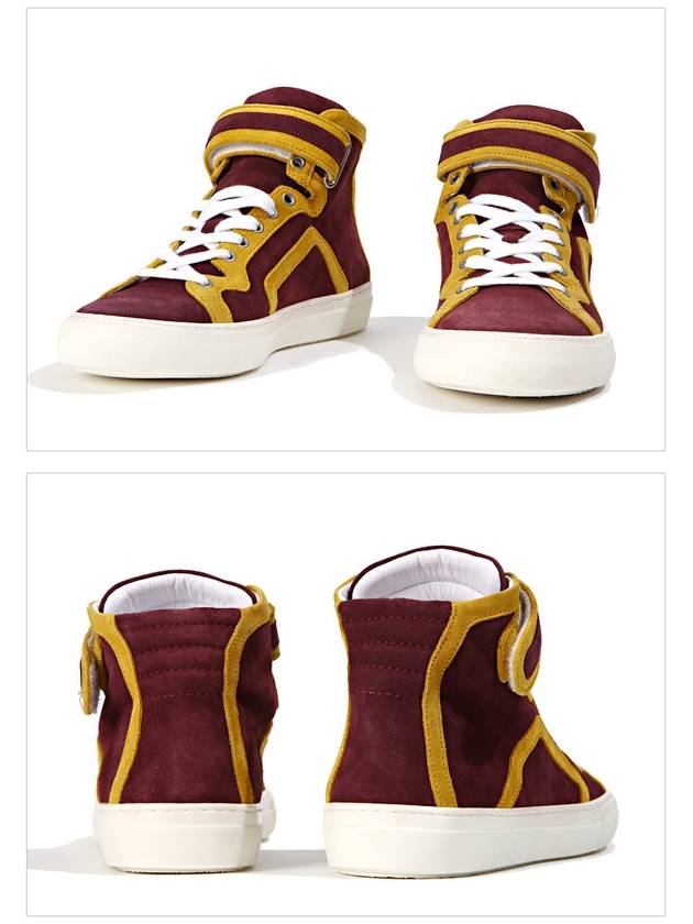 DP Sail High Top Sneakers 101 TRIM WINE YELLOW - PIERRE HARDY - BALAAN 3