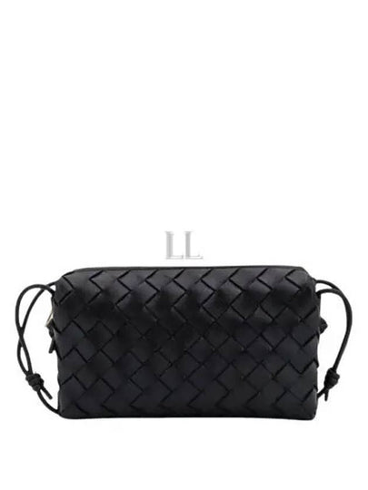 Intrecciato Small Leather Cross Bag Black - BOTTEGA VENETA - BALAAN 2