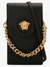 Medusa Gold Chain Phone Pouch Bag Black - VERSACE - BALAAN 3