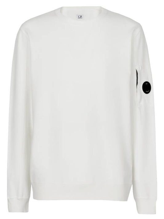 Men's Light Fleece Lens Wappen Sweatshirt White - CP COMPANY - BALAAN 1