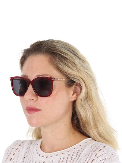 Carolina Herrera Grey Square Ladies Sunglasses HER 0100/G/S 0C9A/IR 56 - CAROLINA HERRERA - BALAAN 2