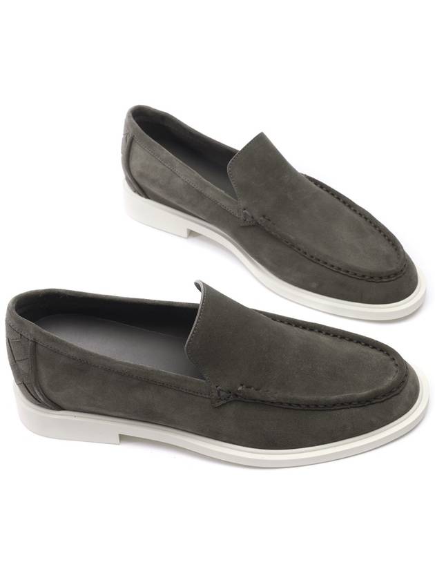 Astaire Suede Loafers Light Graphite - BOTTEGA VENETA - BALAAN 6