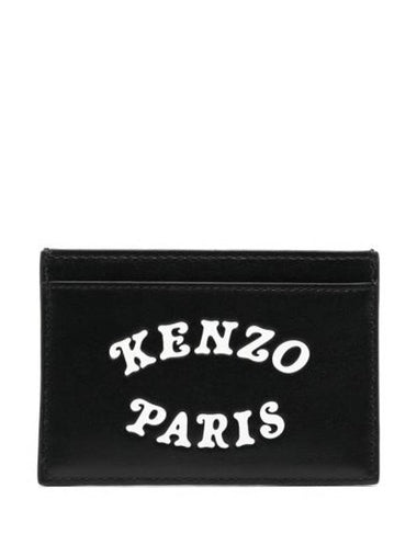 Verdy Market Leather Card Wallet Black - KENZO - BALAAN 1