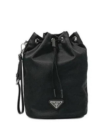 1NS369 Triangle Logo Re Nylon Drawstring Bucket Wave 1066338 - PRADA - BALAAN 1