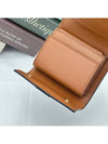 Triomphe Canvas Lambskin Trifold Small Half Wallet Tan - CELINE - BALAAN 8