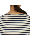 Minquiers Striped Long Sleeve T-Shirt Ivory Navy - SAINT JAMES - BALAAN 8