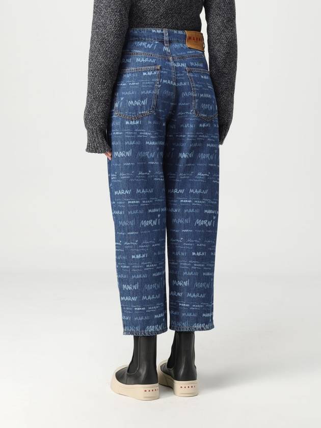 Jeans Marni in denim con logo all over - MARNI - BALAAN 3