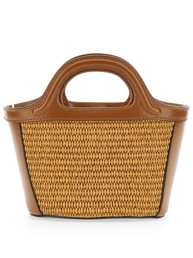 Rattan Micro Tropicalia Cross Bag Brown - MARNI - BALAAN 4