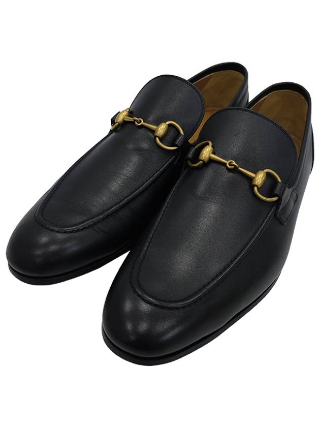 Jordan Horsebit Loafers Black 406994 BLM00 1000 - GUCCI - BALAAN 5