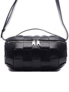 Boombox Small Calfskin Cross Bag Black - BOTTEGA VENETA - BALAAN 3