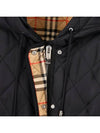 Women's Diamond Quilted Hoodie Single Coat Black - BURBERRY - BALAAN 5